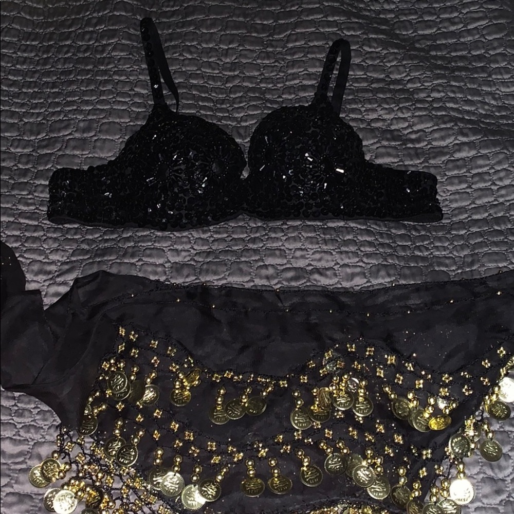 belly dancing outfit top and bottom